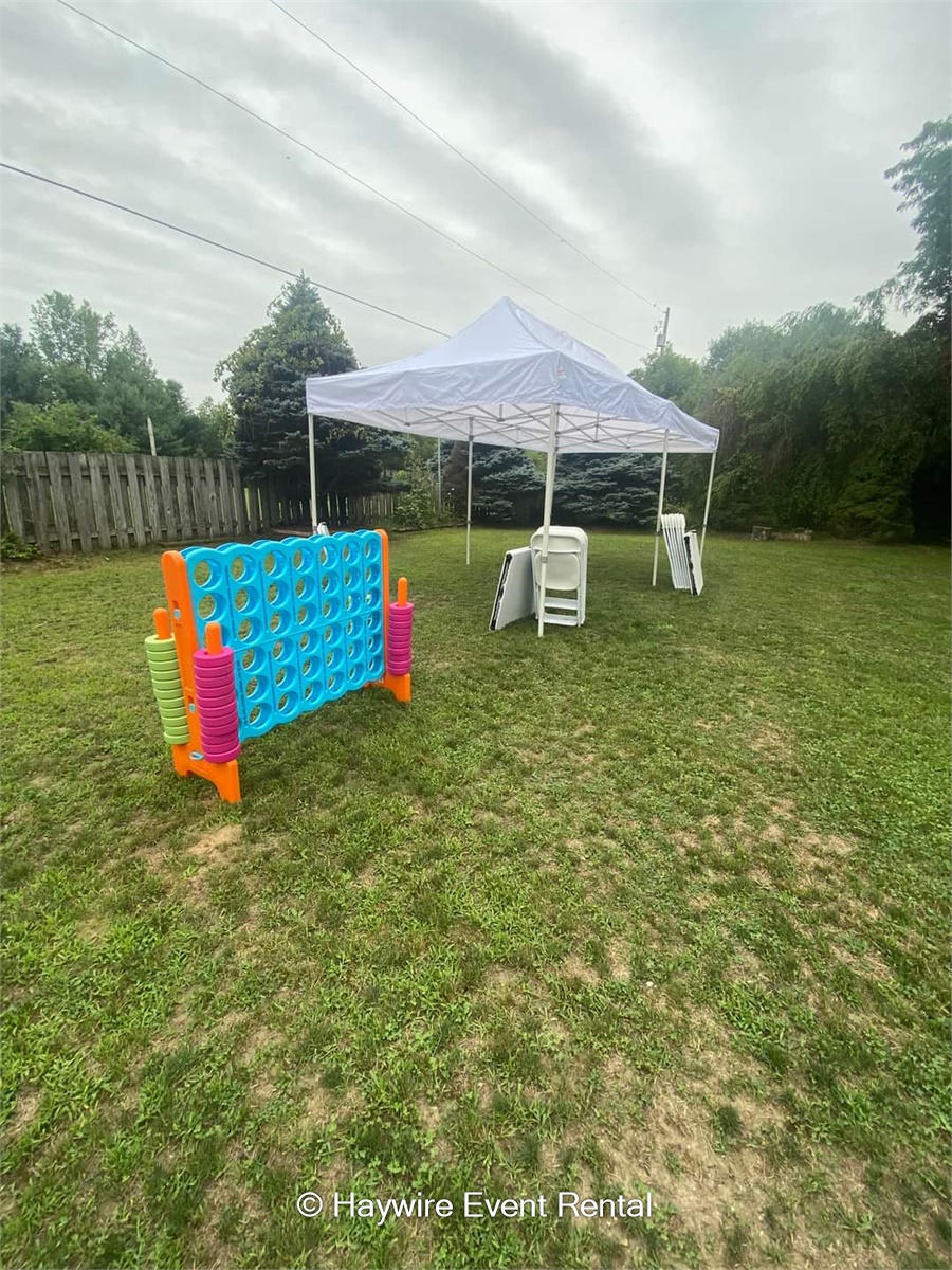 10x20 Grey Canopy Tent Best Bounce House Rental & Foam Party Service
